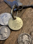1970 Ford Shelby Mustang GT-350 Brass Key Fob. Fixed Price $16.95.