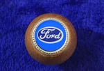 Ford Wooden Gear Shift Knob Handle Accessory V8 Oval Coupe Fomoco Blue. Fixed Price $49.95.