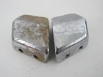 1958 Impala Gm Chevrolet Original Front Armrest End Caps (pair) (LOT#2) (PG100E). Fixed Price $30.00.