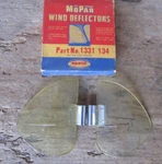 Nos Mopar Logo Accessory Wind Deflectors Pair Pn 1331134 1930'S 40'S 50'S. Fixed Price $139.99.