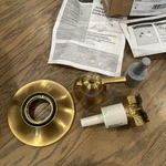 Moen TS4201BG Flara Single Handle Thermostatic Valve Trim S3600 Missing Cap. Fixed Price $114.00.