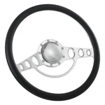 15.5'' Billet Steering Wheels Black Half Wrap Restoration Parisienne Catalina Gm. Fixed Price $185.50.
