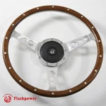 14'' Classic Riveted Wood Grain Steering Wheel Restoration Mgb Midget Derrington. Fixed Price $166.00.