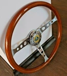 Steering Wheel Fits For Lotus Vintage Wood Chrome Polyshed Classic Elan No Hub. Fixed Price $204.65.