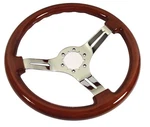 Corvette C3 Steering Wheel Mahogany/chrome Spoke 1968-1982. Fixed Price $115.99.