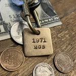 1971 Mgb Solid Brass Key Fob Racing British Rally Uk Usa. Fixed Price $14.95.