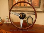 Jaguar XK140 Wood Steering Wheel Nardi 1950'S Trafficator Adjustable Hub Nos New. Fixed Price $7250.00.