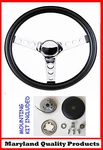 Grant Black Steering Wheel 13 1/2" With Foam Grip Fits Nissan Datsun. Fixed Price $119.92.