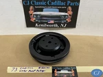 Restored 73 Cadillac 472 500 Engine Cast Iron Water Pump Pulley Double Groove. Fixed Price $149.99.