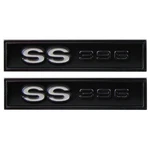 Door Panel Emblems Chrome Ss 396 With Clips 1969 Chevrolet Chevelle 2PC. Fixed Price $56.00.