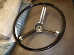 New Blem Repo 1968 Chevelle Camino Deluxe Steering Wheel Black. Fixed Price $99.99.