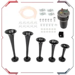 5 Trumpet Musical Sound Black Duke Of Hazzard Air Horn System Kit Compressor. Fixed Price $33.37.