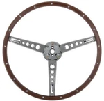 Oer 16" 3 Spoke Deluxe Woodgrain Steering Wheel 1965-1966 Ford Mustang. Fixed Price $420.98.