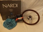 Jaguar XJ6 XJ12 Nardi Wood Steering Wheel Nd Classic Chrome Kit 355MM Fits 86-89. Fixed Price $500.00.