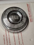 1957 - 1958 Original Ford Steering Wheel Horn Button Plate Used 4 Inch. Fixed Price $18.99.