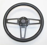 Black Billet And Leather Steering Wheel Fits 74-94 Blazer C10 Truck Bowtie Cap. Fixed Price $239.96.