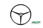 1967 Ford Mustang Standard Black Steering Wheel New High Quality Reproduction. Fixed Price $235.00.