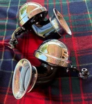 ANTIQUE,VINTAGE--1935 Ford Deluxe Sparton CL-6 Horns And Brackets. Fixed Price $325.00.