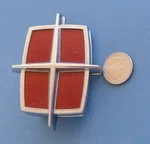 Lincoln Trunk Key Cover Emblem Red/chrome 85-89 86 87 88 E5VB-5443600-AA. Fixed Price $29.99.