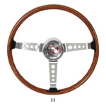Scott Drake 1965 1973 Wood-rimmed Steering Wheel S7MS-3600-A14. Fixed Price $210.95.
