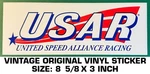 United Speed Alliance Racing - Vintage Original Vinyl Decal Sticker Drag Nhra. Fixed Price $8.02.