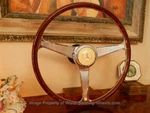 Mercedes Wood Steering Wheel 280 Se 3.5 42 Cm Engraved Spokes New Nos. Fixed Price $6800.00.