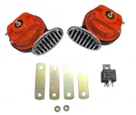 Wholesale Blow Out Loud Red Hi Street Rod Rat Horn Set - Factory 2NDS. Fixed Price $14.33.