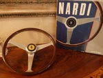 Ferrari 250 Gt Wood Steering Wheel 38 Cm Nardi-italia Orig. Vintage Nos. Fixed Price $2600.00.