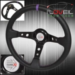For Hyundai Infiniti Mazda Black Purple Stitches Steering Wheel 3 Spokes Type. Fixed Price $29.99.