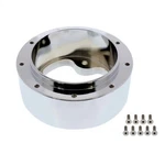 3-BOLT Hub Adaptor For 9-SCREW Steering Wheel Chrome Aluminum. Fixed Price $67.47.