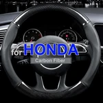 For Honda Civic Accord /cr-v Steering Wheel Cover Carbon Fiber Leather 15". Fixed Price $21.65.