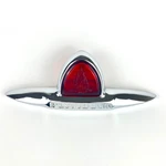 1946 1947 1948 Plymouth Sedan Oem Stop Light Bezel Triple Chrome Plated Orig. Fixed Price $250.00.