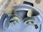 Chevy Horns Pair Assemblies 1957 Chevrolet New 325 326 High Low Cores. Fixed Price $60.00.