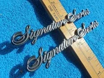 Nos Ford Lincoln Continental Signature Series Edition Emblems Scirpts New Set 2. Fixed Price $49.99.