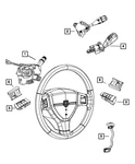 Genuine Mopar Steering Wheel Switch Right UZ561ZAAE. Fixed Price $57.37.