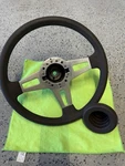 Vw MK1 MK2 Golf Rabbit Gti Scirocco Caddy Wolfsburg Steering Wheel 380MM (brown). Fixed Price $850.00.