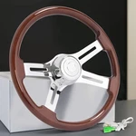 18" Woodgrain Steering Wheel 4 Spoke For Freightliner/kenworth/peterbilt/volvo. Fixed Price $105.57.