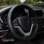 Valleycomfy Microfiber Leather Steering Wheel Cover Universal 15 Inch(black). Fixed Price $22.39.