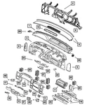 Genuine Mopar Steering Column Opening Cover 5GM83WL8AD. Fixed Price $117.59.