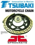 Tsubaki RQ2 Gold X-ring Chain & Jt Sprockets For Suzuki GT380 A,b,c 73-75. Fixed Price $196.20.