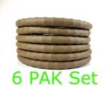 Wholesale Lot 6 Genuine Leather Car Truck Beige Steering Wheel Cover - Large. Fixed Price $108.89.