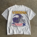 Vintage Minnesota Vikings Shirt White Color Reprint AN61977. Fixed Price $22.99.