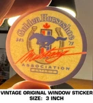 Golden Horseshoe Mustang Association - Vintage Original Window Decal Sticker. Fixed Price $9.48.