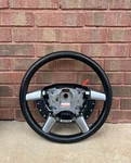 2004 Pontiac Gto Steering Wheel Black Leather Red Stitching W/BOTTONS(0958)102D. Fixed Price $194.99.