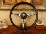 Porsche 356 B Carrera 2 Steering Wheel Leather Vdm 60 Years Horn Nos. Fixed Price $4500.00.