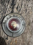 1953 Pontiac Chieftain Deluxe Steering Wheel Horn Button Center Cover. Fixed Price $54.00.