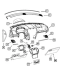 Genuine Mopar Steering Column Shroud Gap Hider 1VU77HL9AB. Fixed Price $15.47.