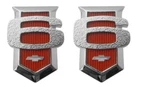 Trim Parts Front Fender Emblem Set For 1963 Bel Air Biscayne And Impala Cyl. Fixed Price $79.98.