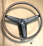 1971 1972 &other Ford Mustang 3 Spoke Rim Blow Steering Wheel, Ctr. Pad Blk Oem. Fixed Price $768.50.