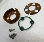 87-95 Jeep Wrangler Yj Cherokee Xj Tan Steering Wheel Horn Cap Button Hardware. Fixed Price $40.49.